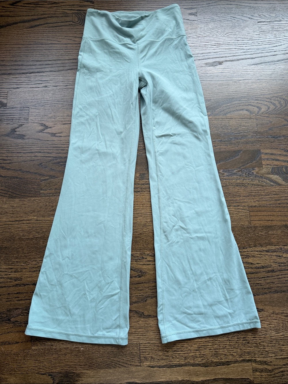 Athleta Light Sage Green Flare Leggings